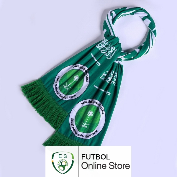 Bufanda Futbol Arabia Saudita Tejidas Verde Bufanda Futbol Arabia Saudita Tejidas Verde