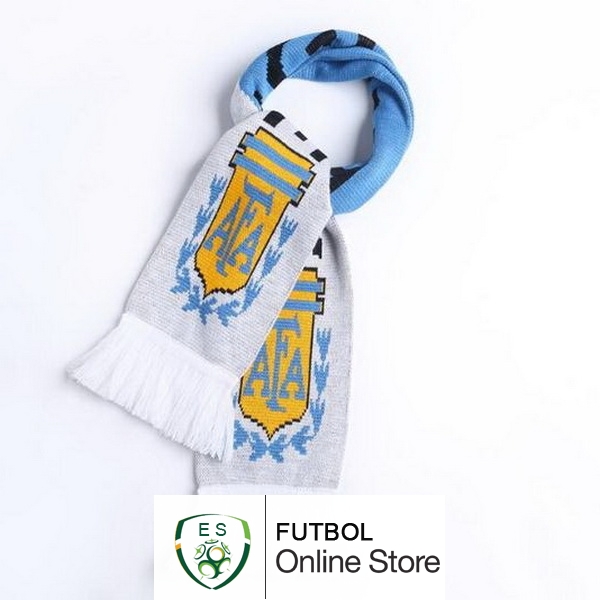 Bufanda Futbol Argentina Tejidas Blanco Bufanda Futbol Argentina Tejidas Blanco