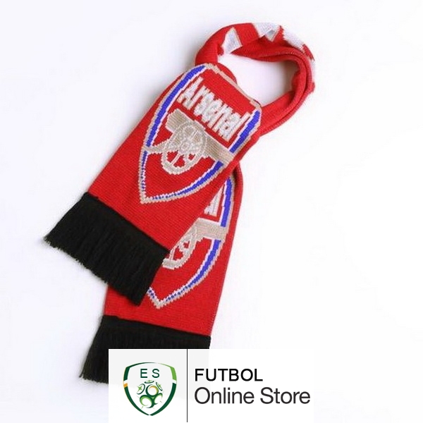Bufanda Futbol Arsenal Tejidas Rojo Bufanda Futbol Arsenal Tejidas Rojo