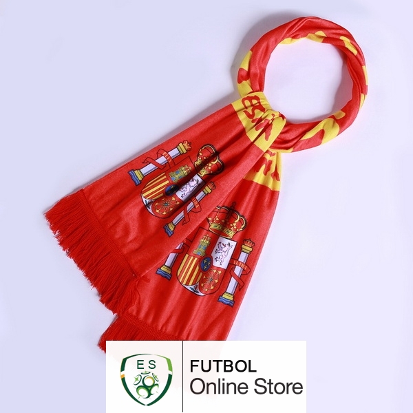 Bufanda Futbol Espana Tejidas Rojo Bufanda Futbol Espana Tejidas Rojo
