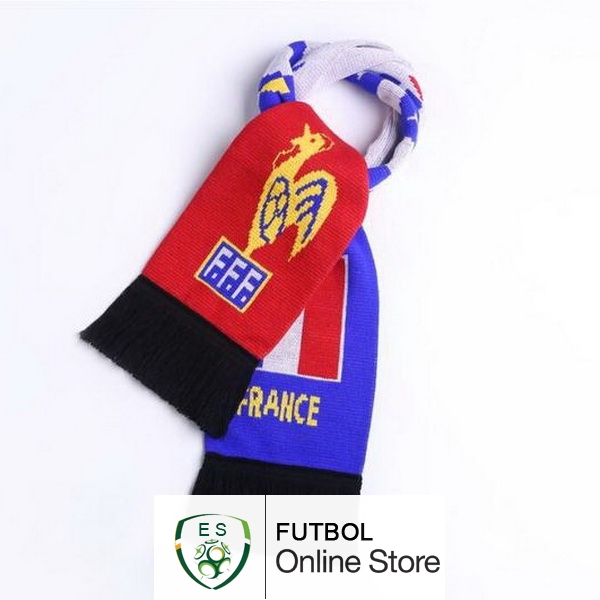 Bufanda Futbol Francia Tejidas Azul Rojo Bufanda Futbol Francia Tejidas Azul Rojo
