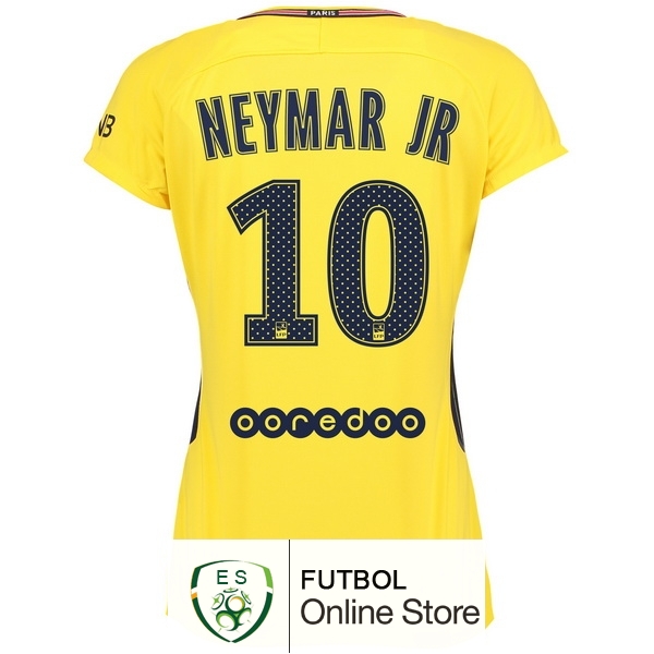 Camiseta Neymar JR Paris Saint Germain Mujer 17/2018 Segunda