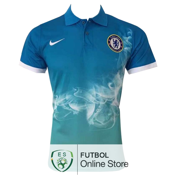 Polo Chelsea Azul Verde 2017/2018 Polo Chelsea Azul Verde 2017/2018