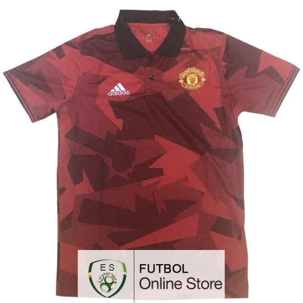 Polo Manchester United Naranja Negro 2017/2018 Polo Manchester United Naranja Negro 2017/2018