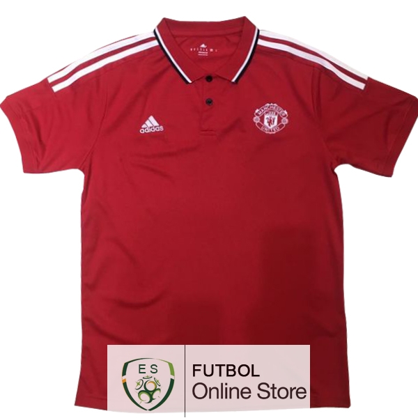 Polo Manchester United Rojo Blanco 2017/2018 Polo Manchester United Rojo Blanco 2017/2018