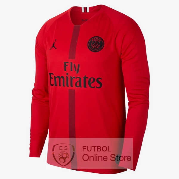 Camiseta Paris Saint Germain 18/2019 Manga Larga Portero Rojo