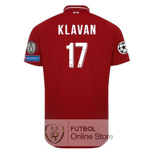 Camiseta Klavan Liverpool 18/2019 Primera