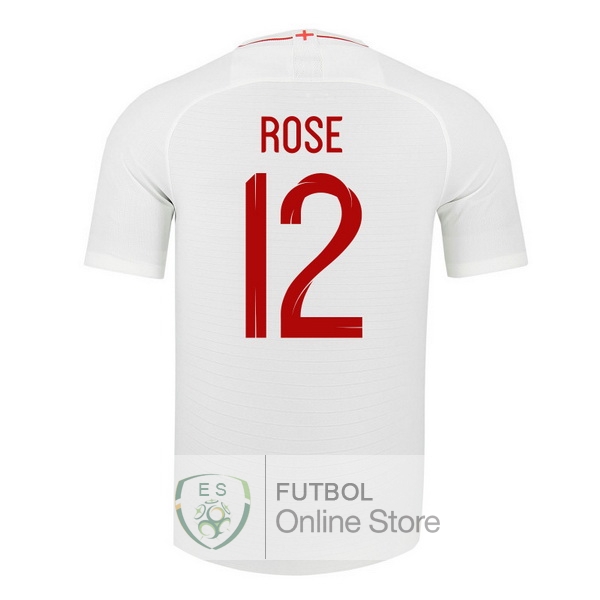Camiseta Rose Inglaterra 2018 Primera
