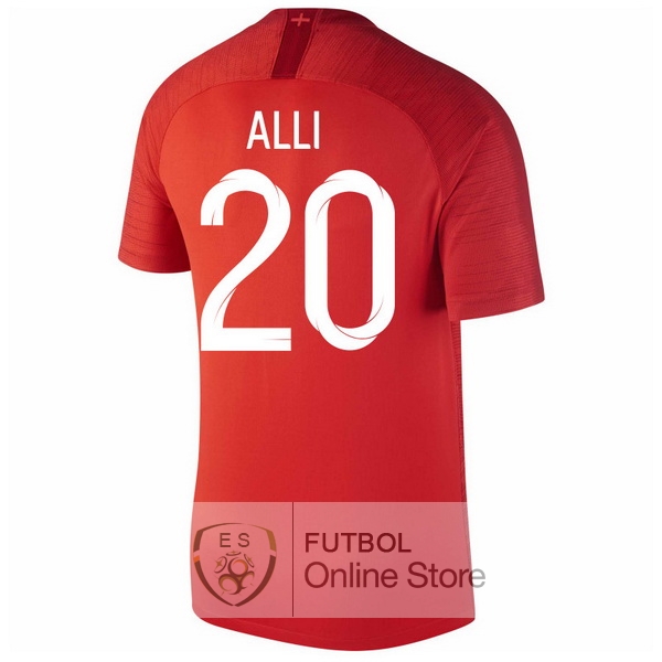 Camiseta Alli Inglaterra 2018 Segunda