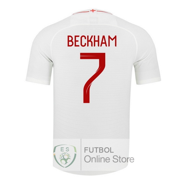 Camiseta Beckham Inglaterra 2018 Primera