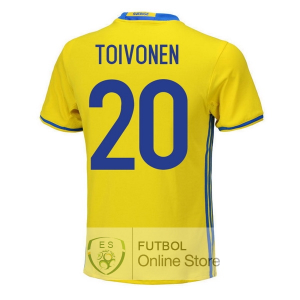 Camiseta Toivonen Suecia 2018 Primera
