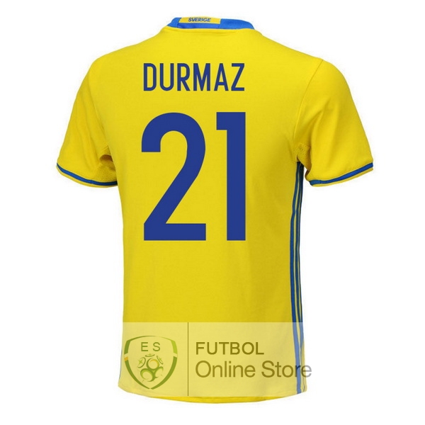 Camiseta Durmaz Suecia 2018 Primera