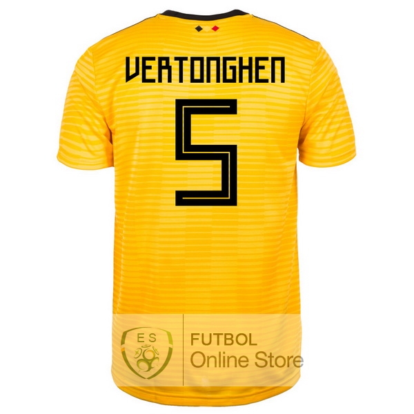Camiseta Vertonghen Belgica 2018 Segunda