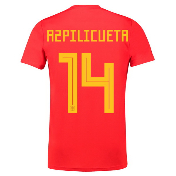Camiseta Espana Azpilicueta 2018 Primera