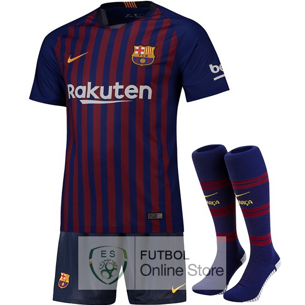Camiseta Barcelona 18/2019 Primera (Pantalones+Calcetines)