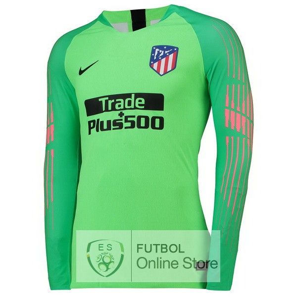 Tailandia Camiseta Atletico Madrid 18/2019 Manga Larga Portero Verde
