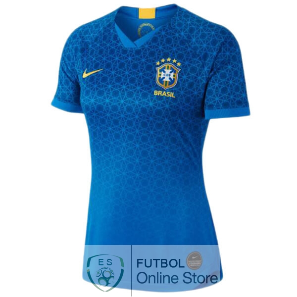 Camiseta Brasil Mujer 2019 Segunda