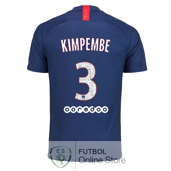 Camiseta Kimpembe Paris Saint Germain 19/2020 Primera
