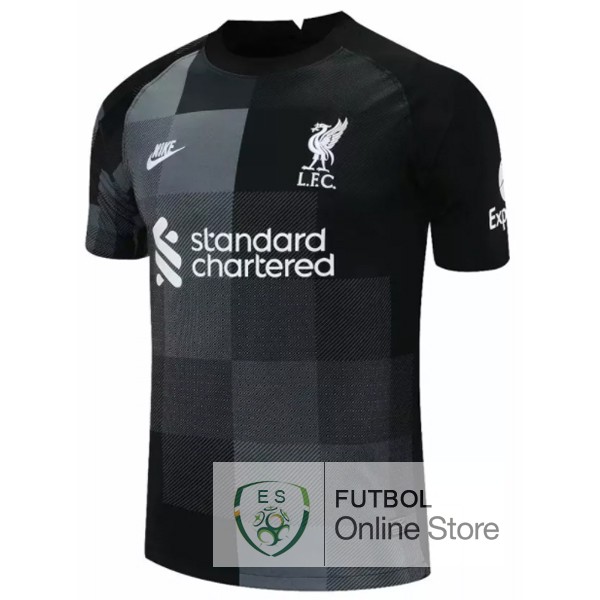Camiseta Liverpool 21/2022 Portero Negro