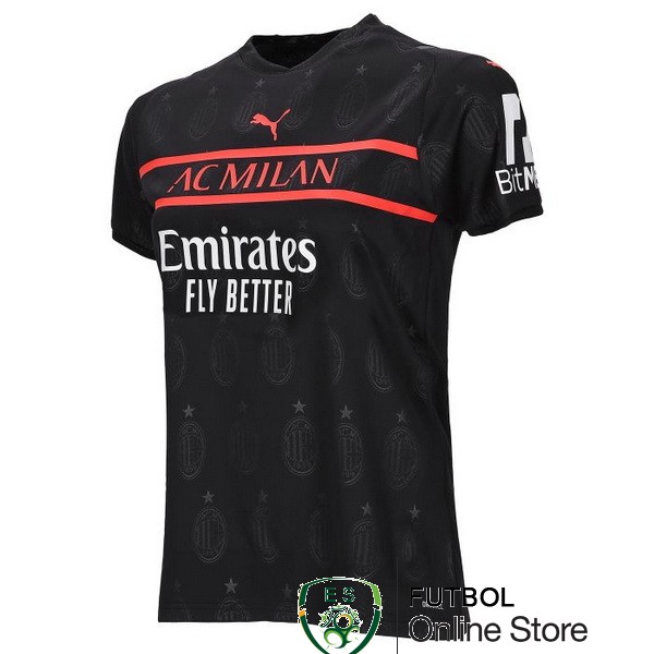 Camiseta AC Milan Mujer 21/2022 Tercera