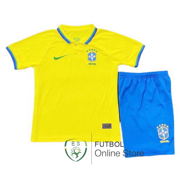 Camiseta Brasil Ninos 2022 Primera