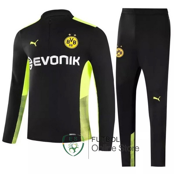 Camiseta Borussia Dortmund Chandal Ninos 21/2022 Negro Verde