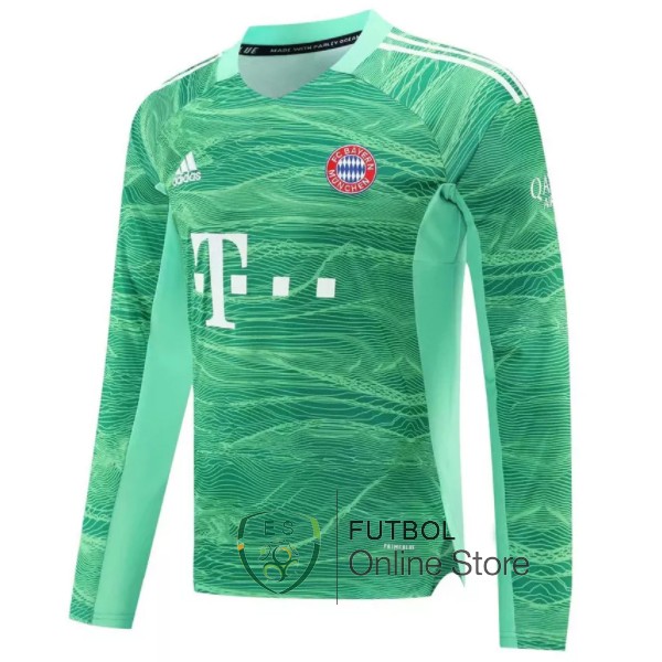 Camiseta Bayern Munich 21/2022 Manga Larga Portero Verde