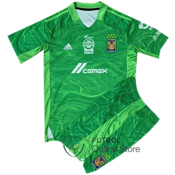 Camiseta Tigres 21/2022 Portero Conjunto Completo Hombre Verde