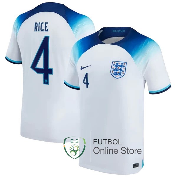 Camiseta Rice Inglaterra Copa del mundo 2022 Primera