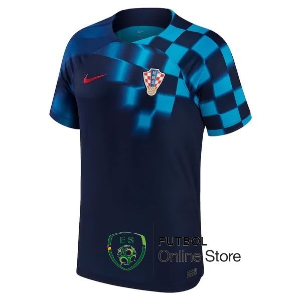 Tailandia Camiseta Croacia Copa del mundo 2022 Seconda