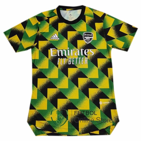 Camiseta Arsenal 22/2023 Antes del Juego Amarillo