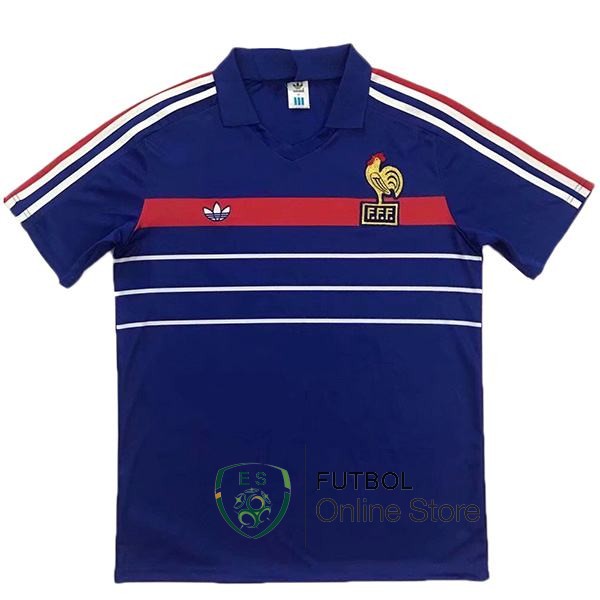 Retro 1983/1985 Camiseta Francia Primera
