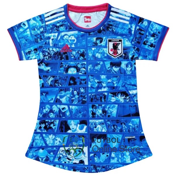 Especial Camiseta Japon Mujer 2021 Azul