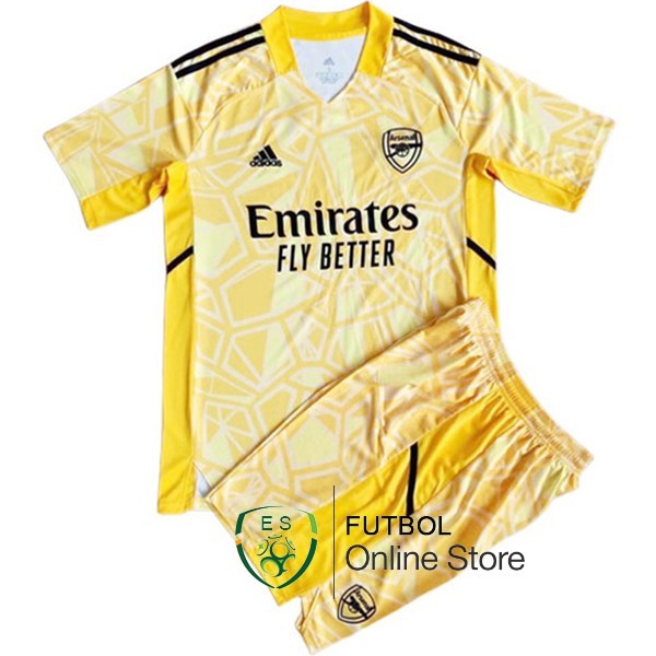Camiseta Arsenal Ninos Portero 22/2023 Amarillo