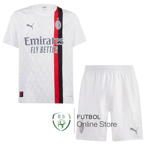 Camiseta Ac Milan Ninos 23/2024 Segunda