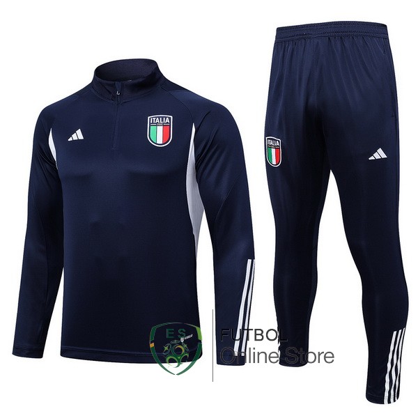 Camiseta Italia Chandal Ninos 2023 Azul II Marino
