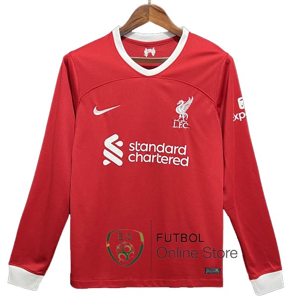 Tailandia Camiseta Liverpool 23/2024 Manga Larga Primera