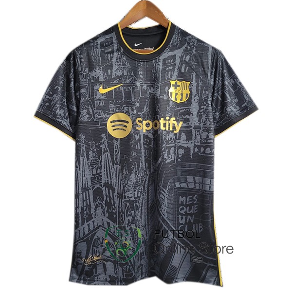 Tailandia Camiseta Barcelona 23/2024 Especial Negro I Amarillo