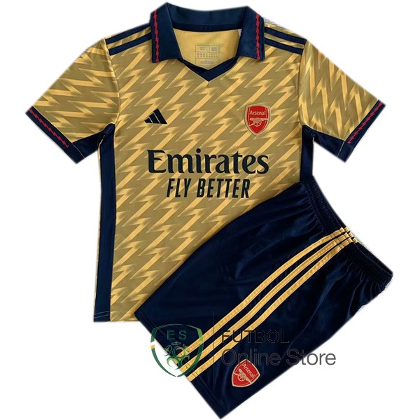 Camiseta Arsenal Conjunto Completo Hombre 23/2024 Concepto Amarillo
