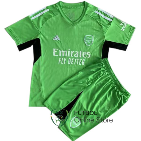 Camiseta Arsenal Conjunto Completo Hombre 23/2024 Portero Verde