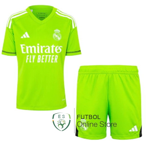Camiseta Real Madrid Conjunto Completo Hombre 23/2024 Portero Verde