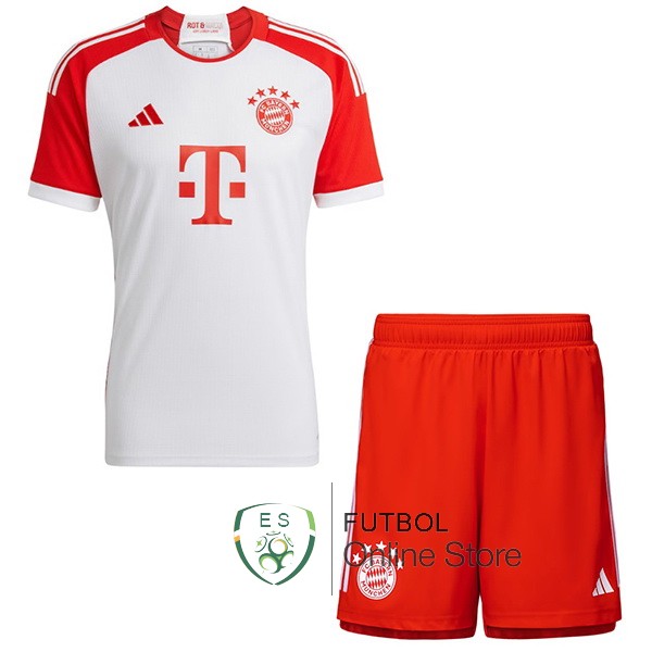 Camiseta Del Conjunto Completo Bayern Munich Ninos Primera 23/2024