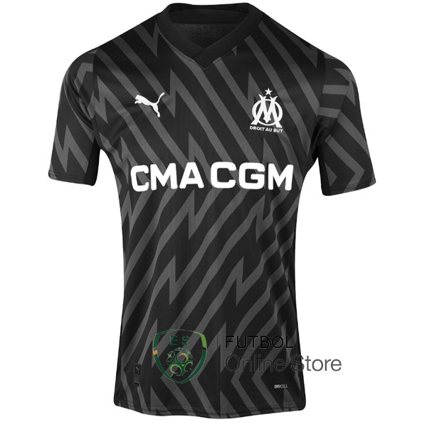 Tailandia Camiseta Del Marseille Portero Negro 23/2024
