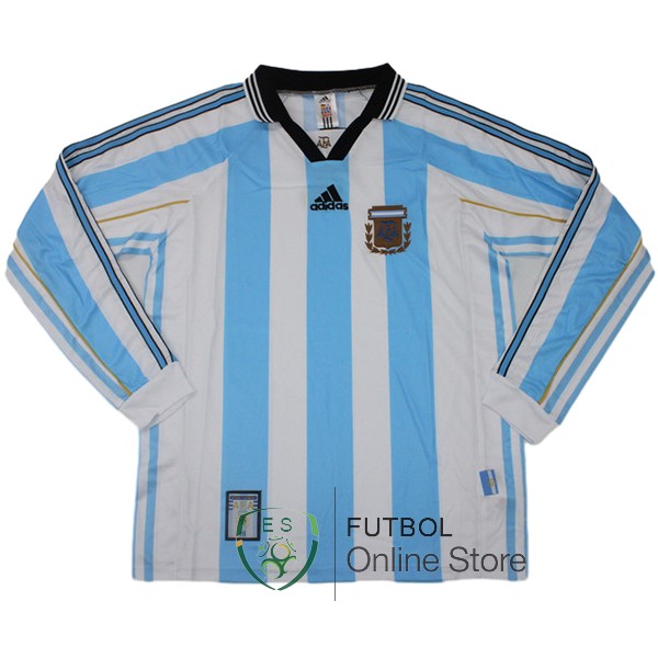 Retro Camiseta Argentina Manga Larga 1998 Primera