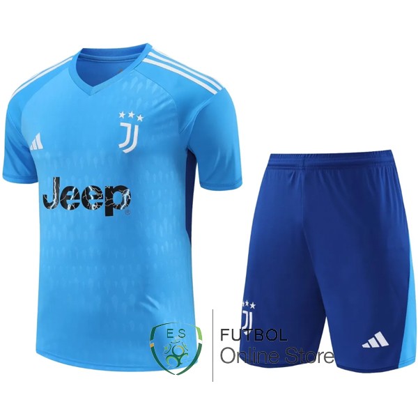Tailandia Camiseta Juventus Portero Conjunto Completo Hombre 23/2024 Azul