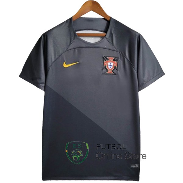 Tailandia Camiseta Portugal Especial 2023 Gris Negro