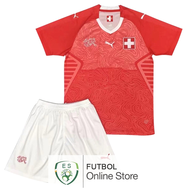 Camiseta Suiza Ninos 2018 Primera