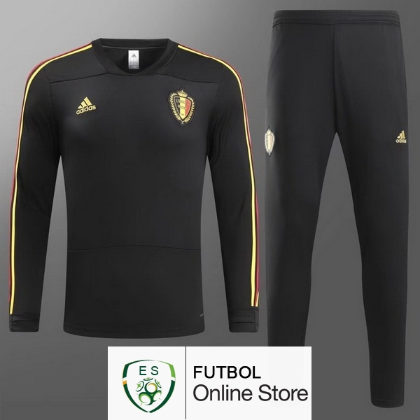 Camiseta Belgica Chandal Ninos 2018 Negro