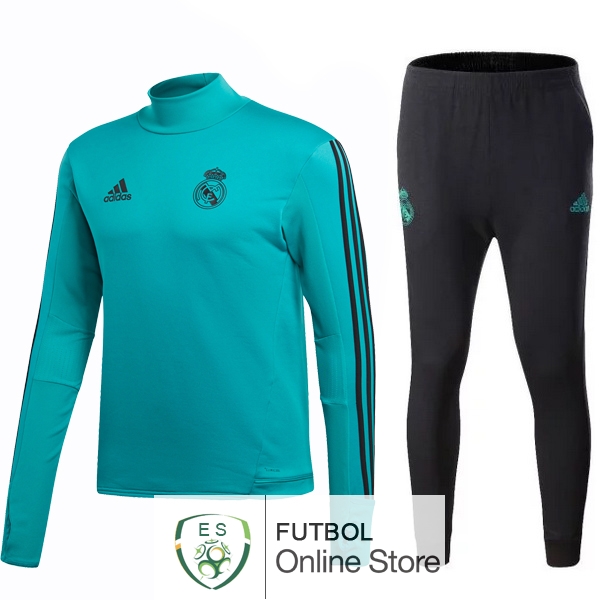 2017/18 Verde Marino Negro Chaqueta Ensemble Complet Real Madrid 2017/18 Verde Marino Negro Chaqueta Ensemble Complet Real Madrid