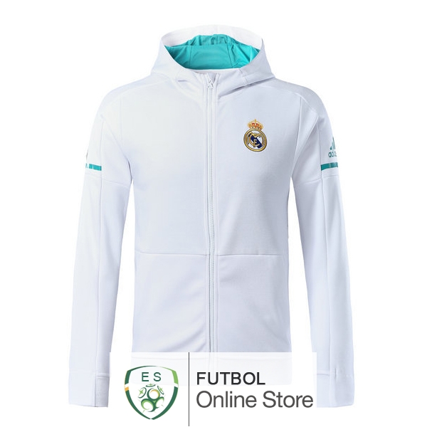 2017/18 Blanco Verde Sudaderas Con Capucha Real Madrid 2017/18 Blanco Verde Sudaderas Con Capucha Real Madrid